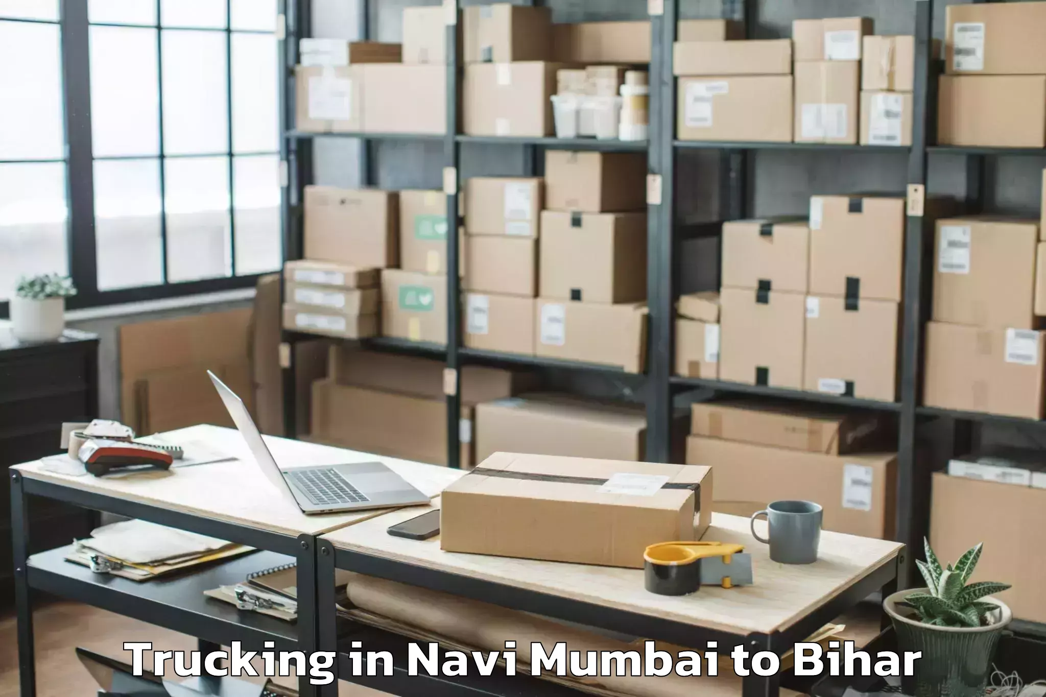 Easy Navi Mumbai to Barauli Trucking Booking